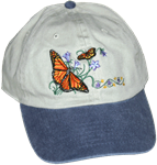 Monarch Scene Butterfly Insect invertebrate Hat ball hat baseball embroidered cap adjustible trucker