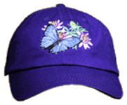 Blue Ulysses  Insect invertebrate Hat ball hat baseball embroidered cap adjustible trucker