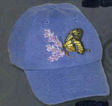 Swallowtail Butterfly Insect invertebrate Hat ball hat baseball embroidered cap adjustible trucker
