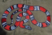 Alterna Snake Greyband Kingsnake Reptile Hat ball hat baseball embroidered cap adjustible trucker