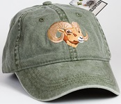 Big Horned Sheep Hat ball hat embroidered cap adjustible trucker