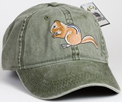 Chipmunk Hat ball hat embroidered cap adjustible trucker