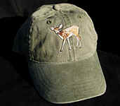 White-tailed Deer Hat Spotted Fawn ball hat embroidered cap adjustible trucker