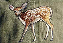 White-tailed Deer Hat Spotted Fawn ball hat embroidered cap adjustible trucker