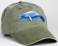 Manatee Hat ball hat embroidered cap adjustible trucker