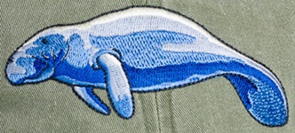 Manatee Hat ball hat embroidered cap adjustible trucker