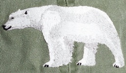 Polar Bear Hat ball hat embroidered cap adjustible trucker