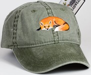 Red Fox Hat ball hat embroidered cap adjustible trucker