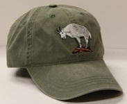 Rocky Mountain Goat Hat ball hat embroidered cap adjustible trucker