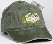 Saguaro Cactus flowers plant Blooms Hat Embroidered Cap