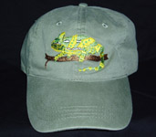 Veiled Chameleon Lizard Hat lizard Embroidered Cap