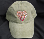 Red Tailed Boa Hat snake Embroidered Cap