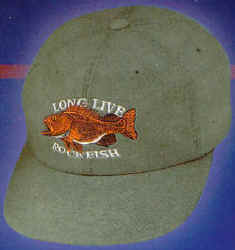 Rockfish Ray Troll Fish Hat ball hat baseball embroidered cap adjustible trucker