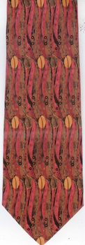 tulips Signature Architect Charles Rennie Macintosh Arts and Crafts fabric designer tie Necktie