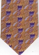 Signature Architect Charles Rennie Macintosh Arts and Crafts fabric designer tie Necktie