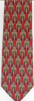 Charles Voysey Rituals And Symbols Architect Arts and crafts movement fabric designer tie Necktie