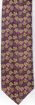 Charles Voysey Grapes  Architect Arts and crafts movement morris macintosh fabric designer tie Necktie