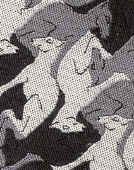 Greyhound tesselation woven silk Escher Tie math Tie necktie