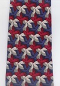  Escher three birds Tesselation math Tie necktie