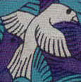 Three Bird Tesselation Escher Tie Necktie