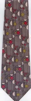 Confetti  Frank Lloyd Wright architect designer decorator necktie ties