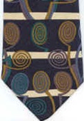 Signature Architect  Arts and Craft Movement Charles Rennie Macintosh fabric designer tie Necktie