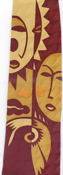 modern art painting american Sunny African Masks burton morris art Necktie