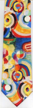 Delaunay Homage To Bleriot modern art painting expressionist tie Necktie