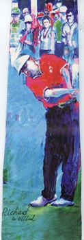 modern art painting american Fire Dancer Richard Wallich art Necktie
