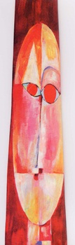 Senecio modern art painting surreal expressionist tie Necktie Paul Klee