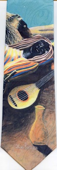 Sleeping Gypsy Rousseau modern art painting surrealism cubism expressionist tie Necktie