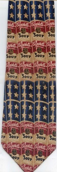 Andy Warhol campbells soup cans modern art tie Necktie