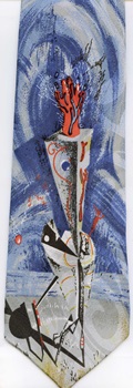 modern art painting surrealism cubism expressionist surrealist  tie Necktie