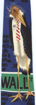 modern art painting american storkbroker will bullas wall street stockbroker art Necktie