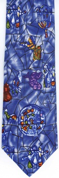 modern art United Nation Stained Glass Window Marc Chagall  tie Necktie