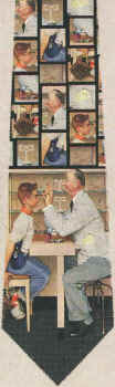 Norman Rockwell medical doctor optometrist Tie necktie saturday evening post cover illustration art