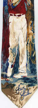 modern art painting american Steve Stricker  golf  Richard Wallich art Necktie