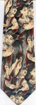 modern art painting surreal expressionist tie Necktie Pablo Picasso