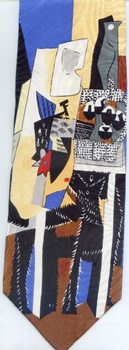 Three Musicians 1921 Picasso  modern art painting surreal expressionist cubist tie Necktie 