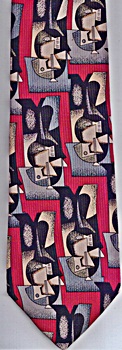 Guitare sur un guridon modern art painting surreal expressionist tie Necktie Pablo Picasso