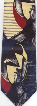 modern art painting surreal expressionist cubist tie Necktie  Picasso