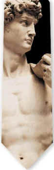 Michelangelo's David Tie Ancient Greek Statues  sculpture tie Necktie