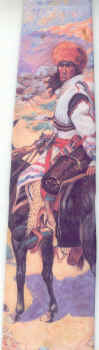 Indian on a horse painting american art Remington tie western art Necktie