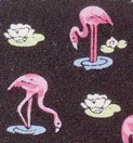 Flamingos and Waterlilies Tie Necktie
