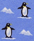 Penguins and Icebergs necktie ties