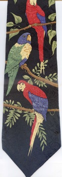 Maccaw Parrot Tie Necktie