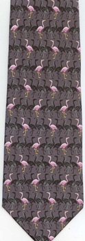 Big Flamingo Tie Necktie