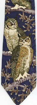 Owl Scene Tie