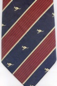 Kangaroo Repp Stripe boys length necktie youth ties