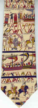 Bayeux Tapestry medeival battle scene Tie necktie museum artifacts
